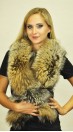 Cross fox fur scarf 